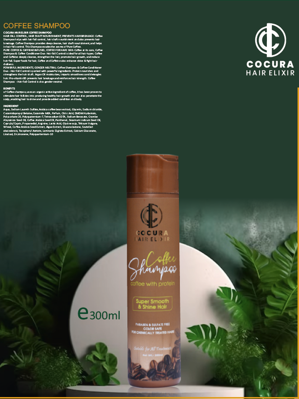 Cocura Hair Elixir Coffee Shampoo with Protein 3